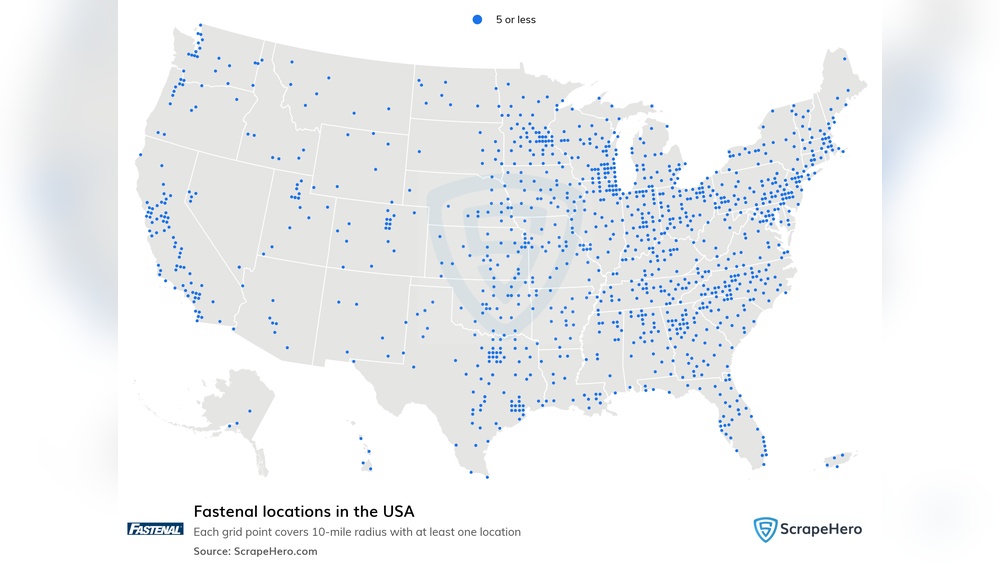 How Many Fastenal Locations are There