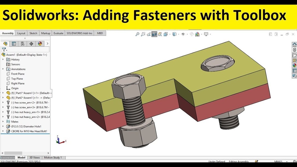 How to Add Fasteners in Solidworks