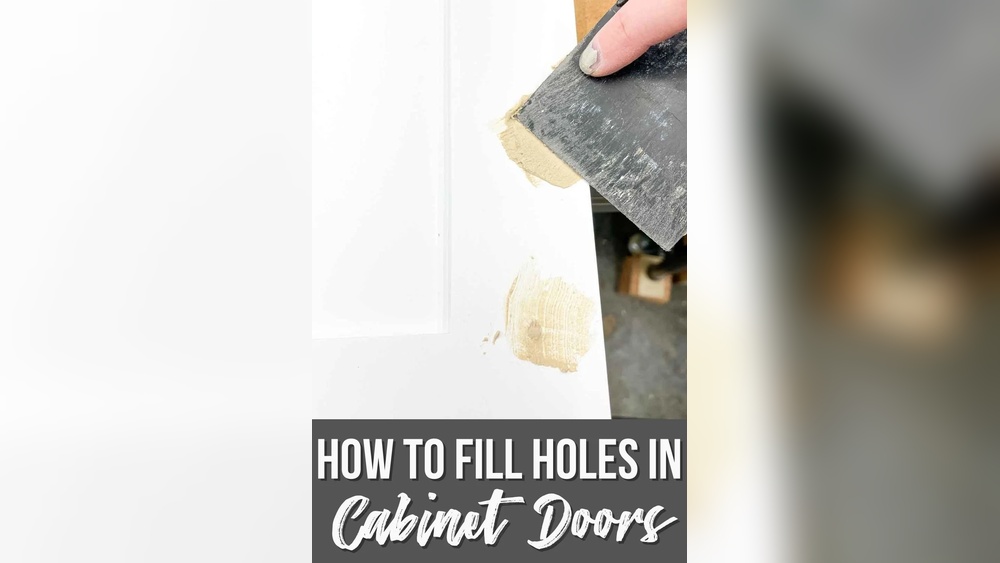How to Fill Cabinet Hardware Holes