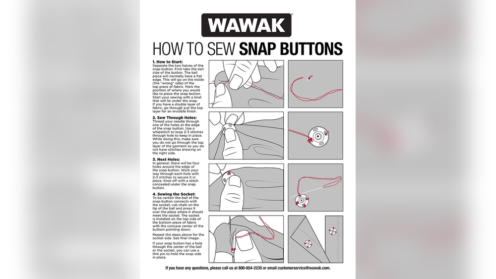 How to Sew a Snap Fastener