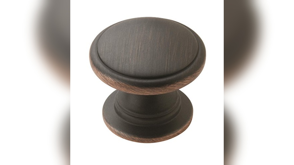 Best Color Hardware on Mahogany Cabinets