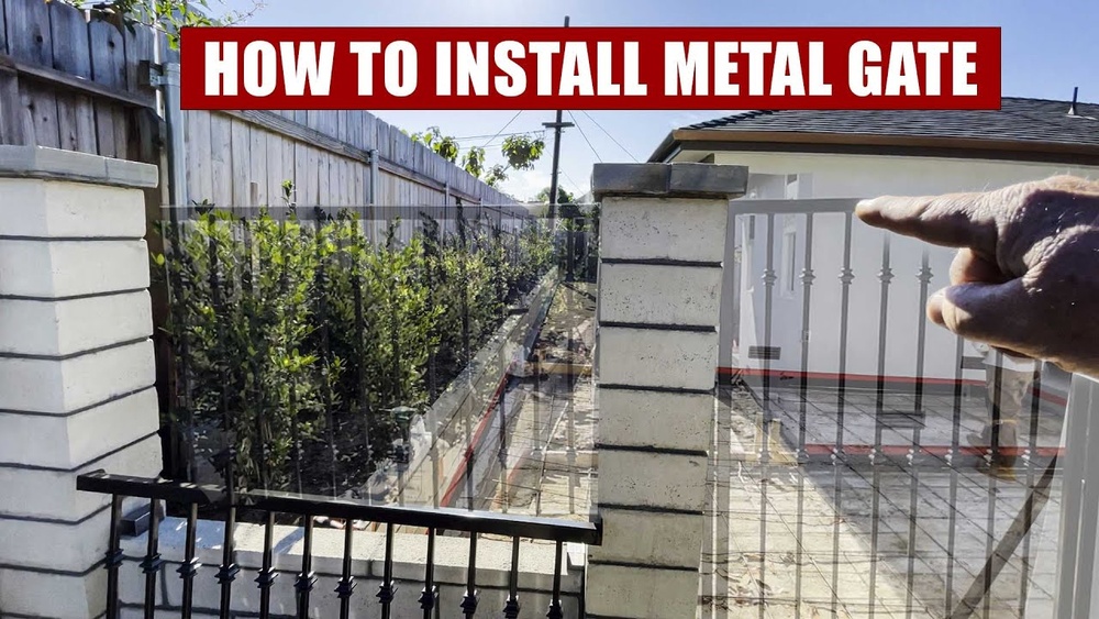 How to Anchor a Gate to a Block Wall