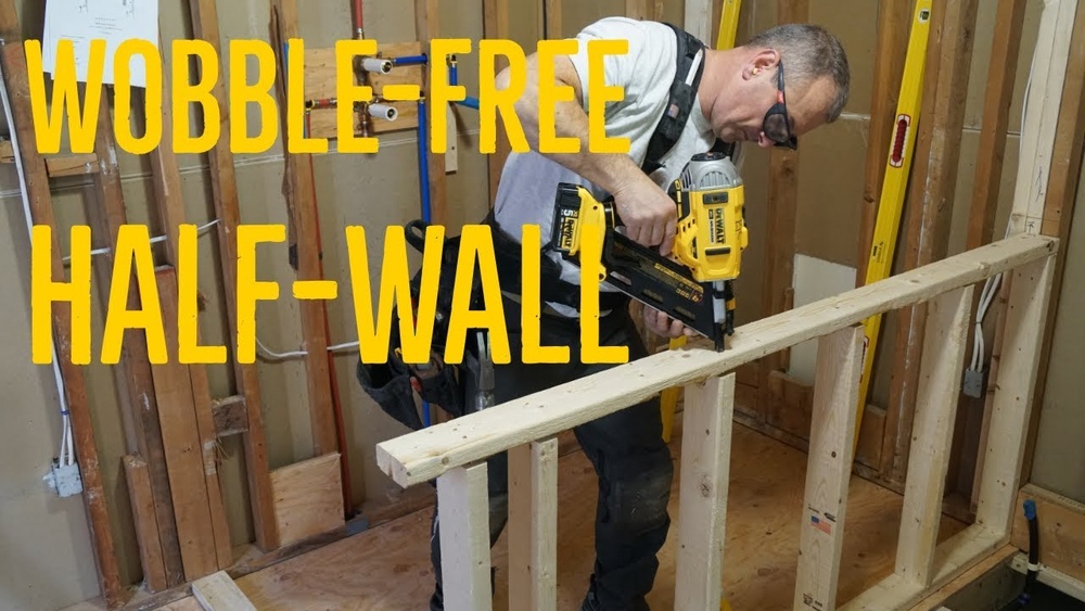 How to Anchor a Pony Wall for Cupboards