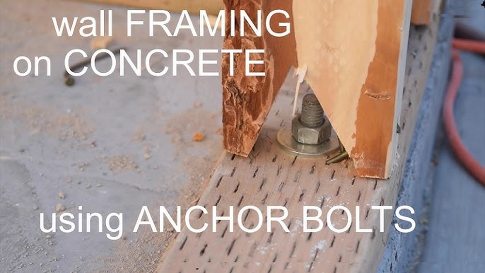 How to Anchor Garage Walls to Concrete Slab