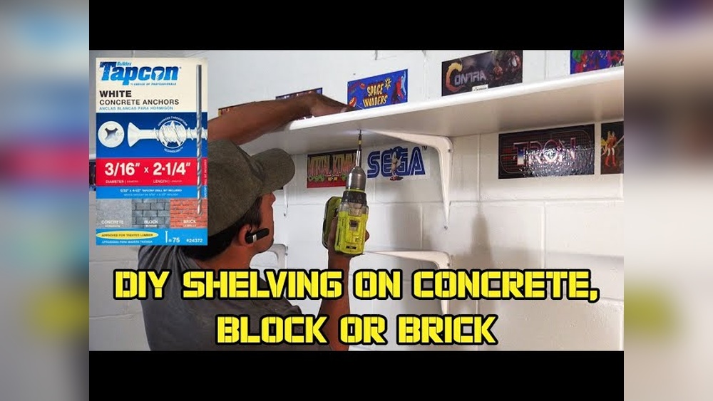 How to Anchor into Concrete Wall for Shelves
