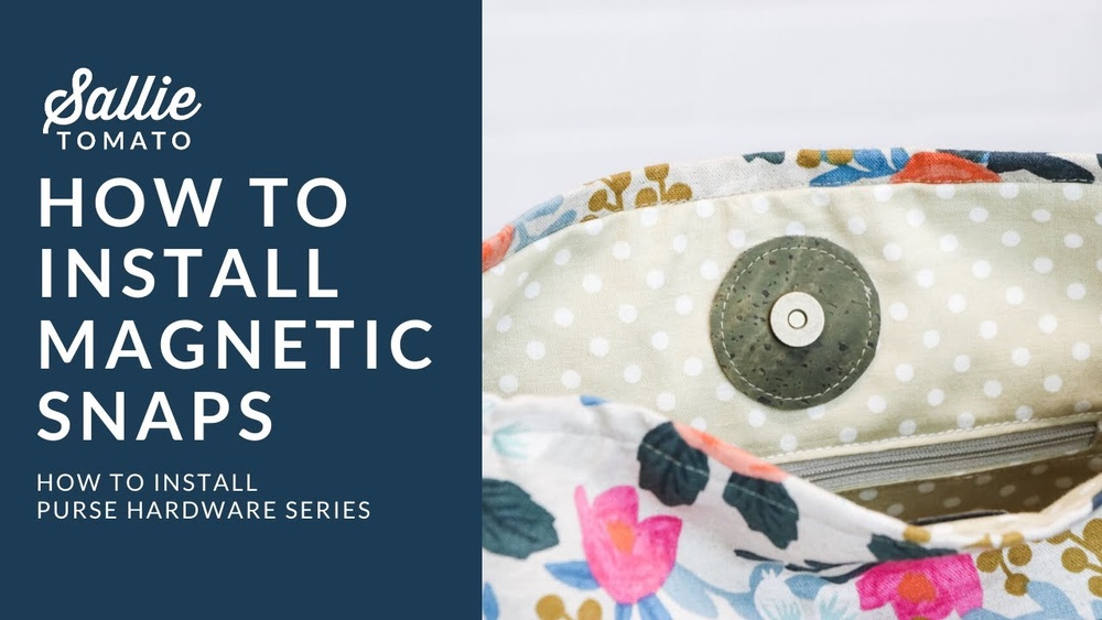 How to Attach Magnetic Fasteners for Bags