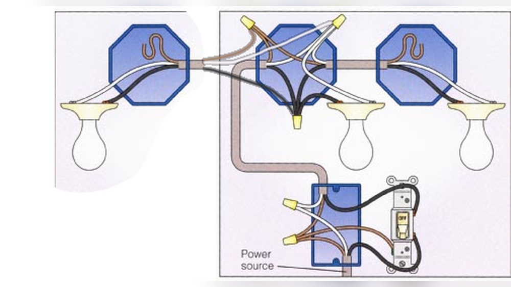 How to Connect 3 Lights to 1 Switch
