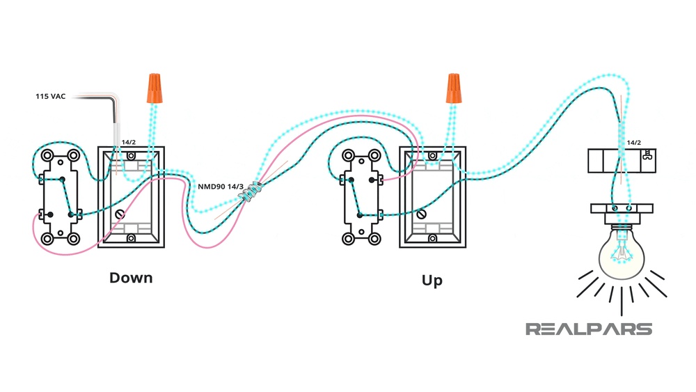 How to Connect a Two Way Light Switch Diagram