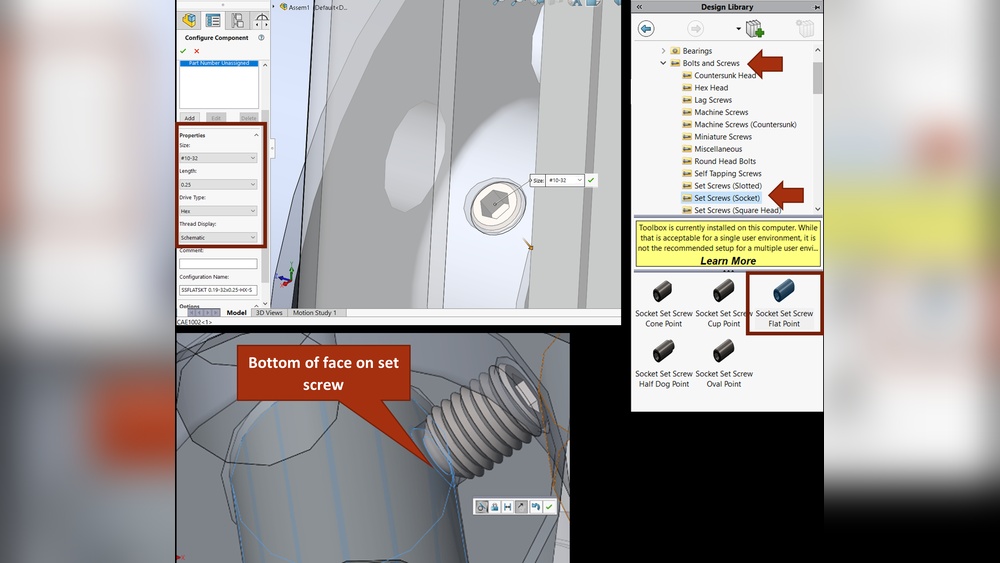 How to Create a Fastener in Solidworks