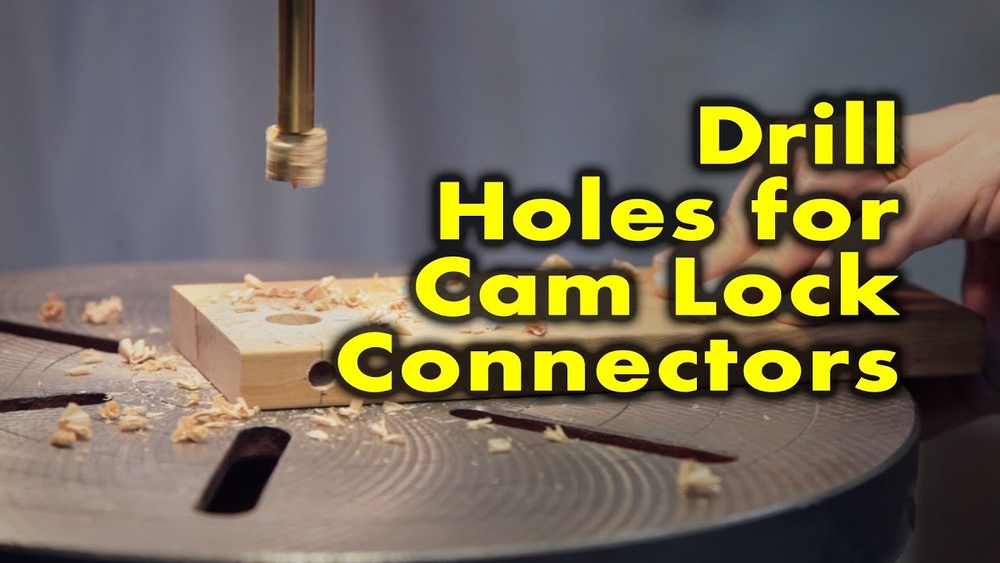 How to Drill Cam Lock Fasteners