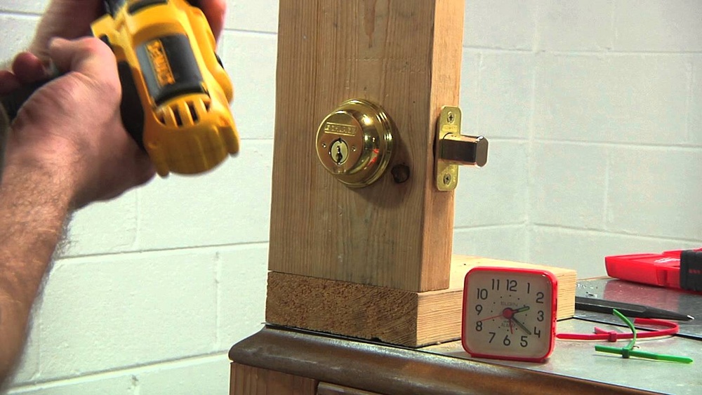 How to Drill Out a Schlage Deadbolt