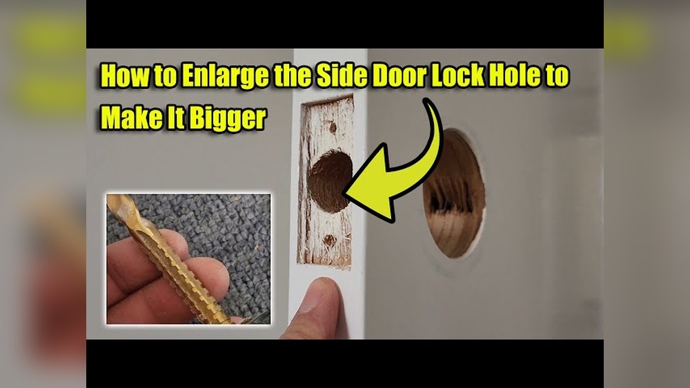 How to Enlarge a Deadbolt Hole