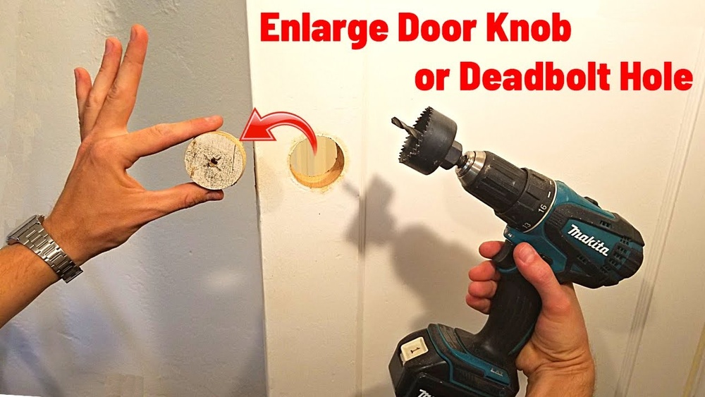 How to Enlarge Deadbolt Hole