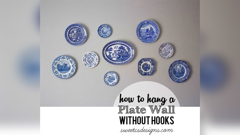 How to Hang a Plate Wall Without Hooks