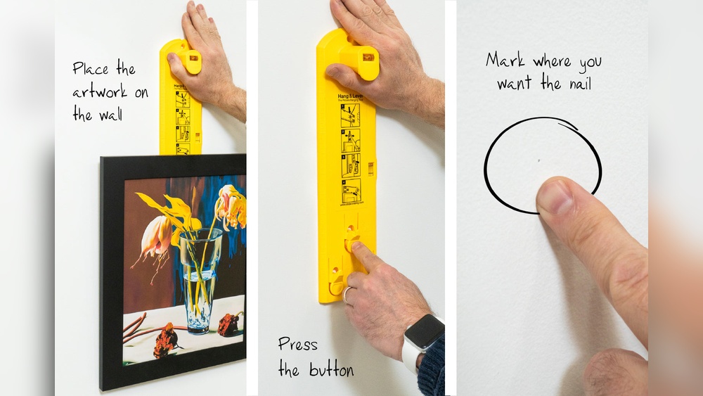 How to Hang Pictures on a Wall Marking Hooks