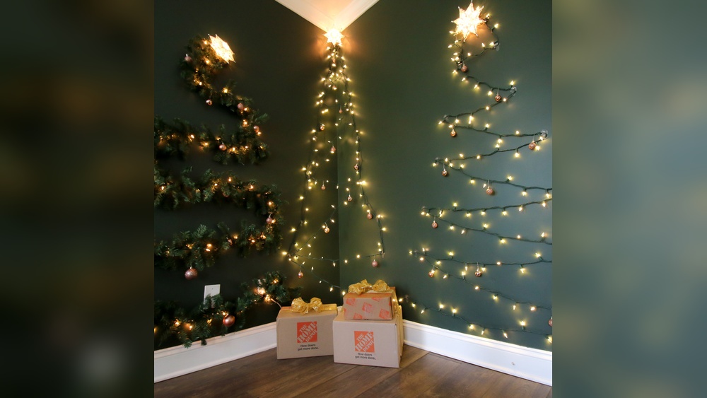 How to Hook Christmas Tree to the Wall