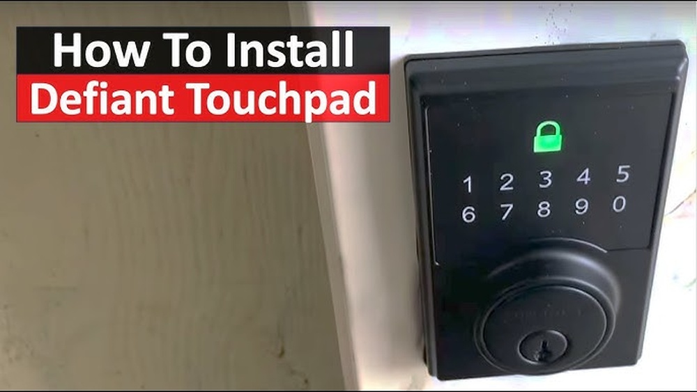 How to Install a Defiant Touchpad Deadbolt