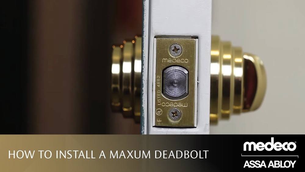 How to Install a Medeco Deadbolt Lock