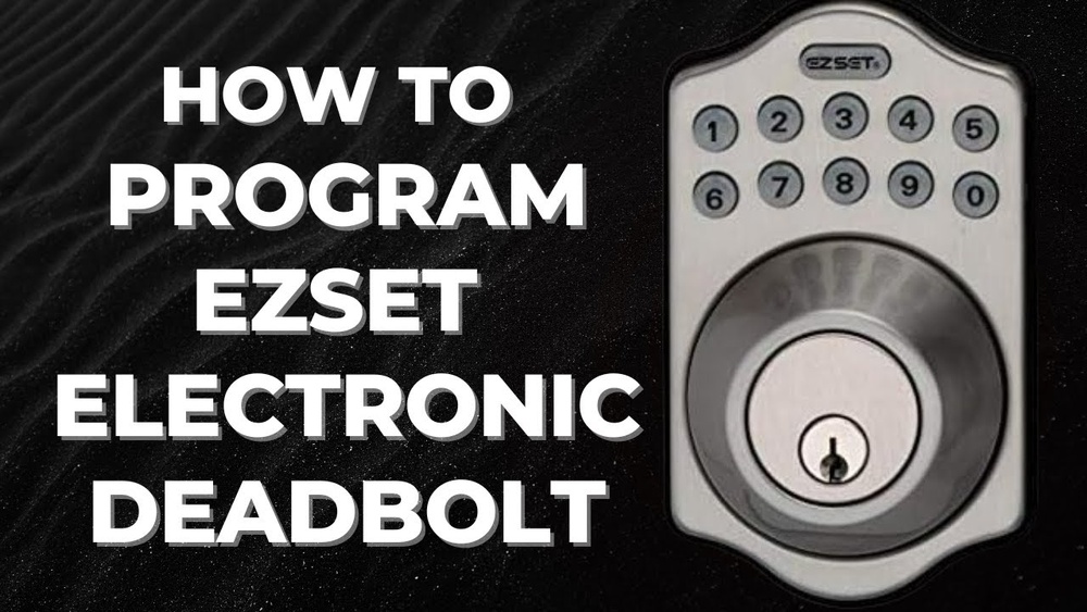 How to Install Ezset Electronic Keypad Deadbolt
