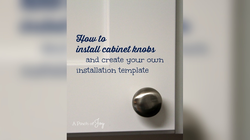 How to Install Hardware on Kitchen Cabinets Using Templates