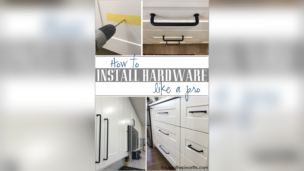 How to Install Hardware to Kitchen Cabinets