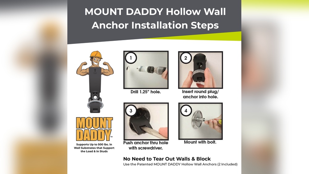 How to Install Wall Anchors With Round End