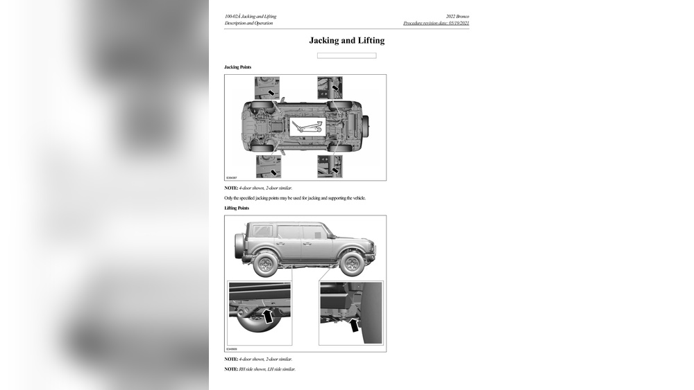 How to Jack Up Ford Bronco 2 Floor