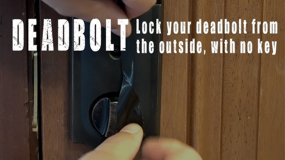 How to Lock Deadbolt from Outside