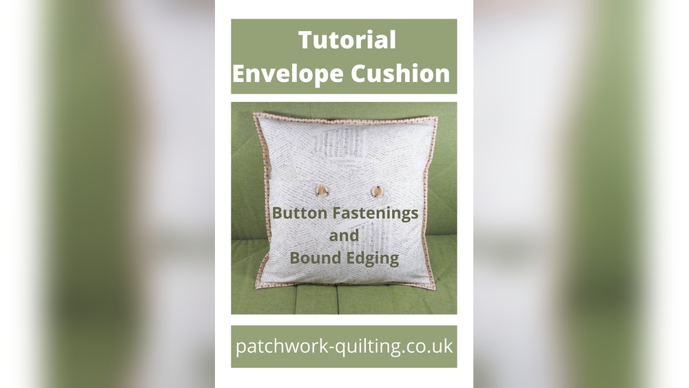 How to Make a Cushion Cover With Button Fastenings