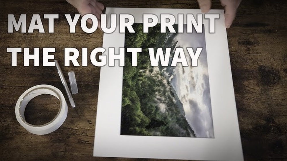 How to Mount Large Prints Tape to Mat