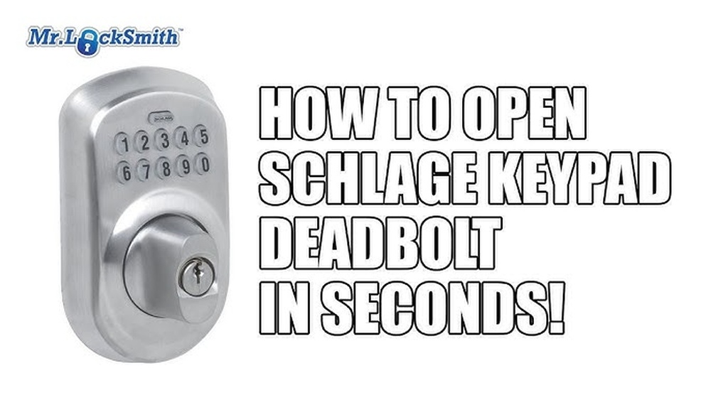 How to Open a Schlage Deadbolt Without a Key