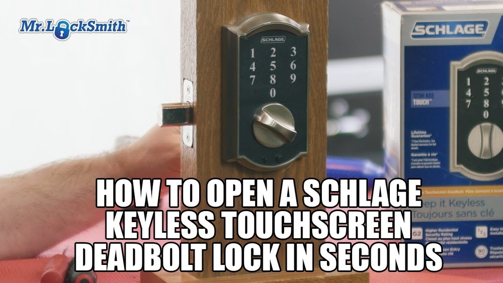 How to Open Schlage Deadbolt Lock