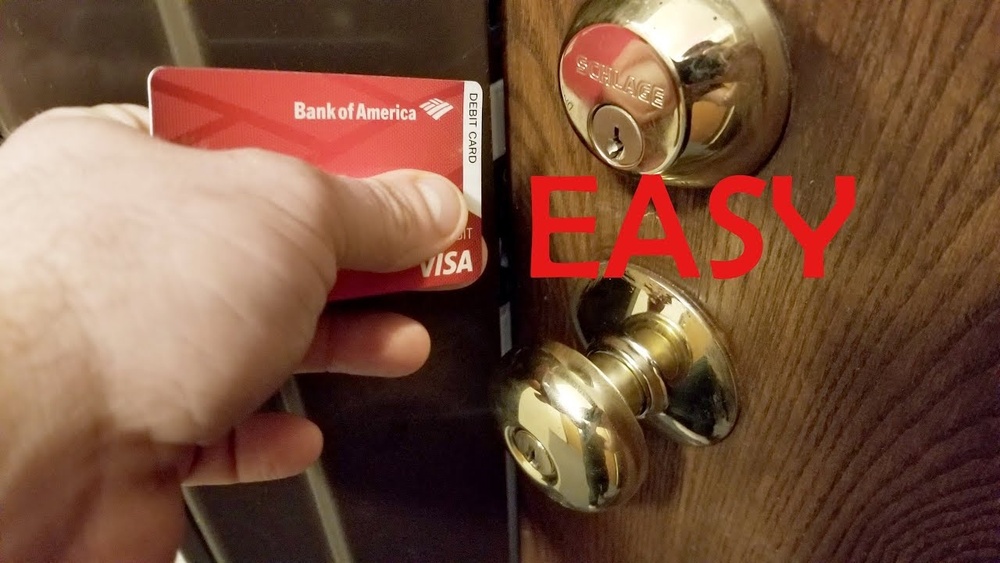 How to Pick a Deadbolt Lock With a Card
