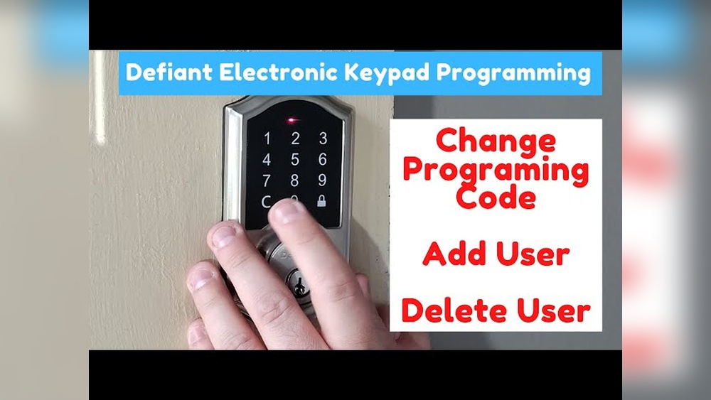 How to Program Defiant Electronic Keypad Deadbolt