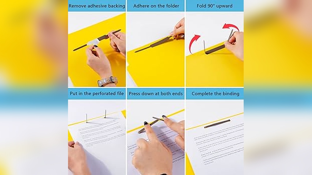 How to Put Fastener on Folder