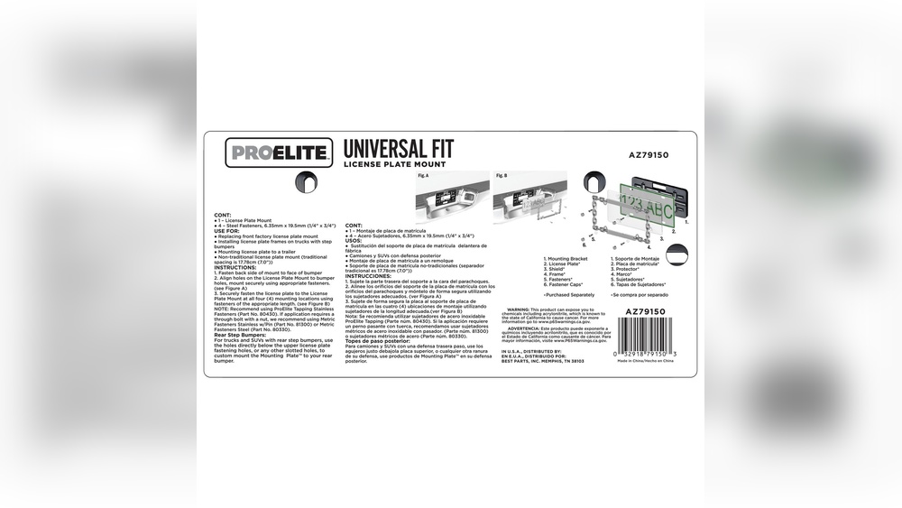 How to Put on Pro Elite License Plate Fasteners Instructions