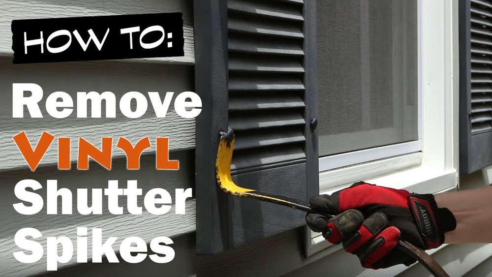 How to Remove Broken Shutter Fasteners from Siding