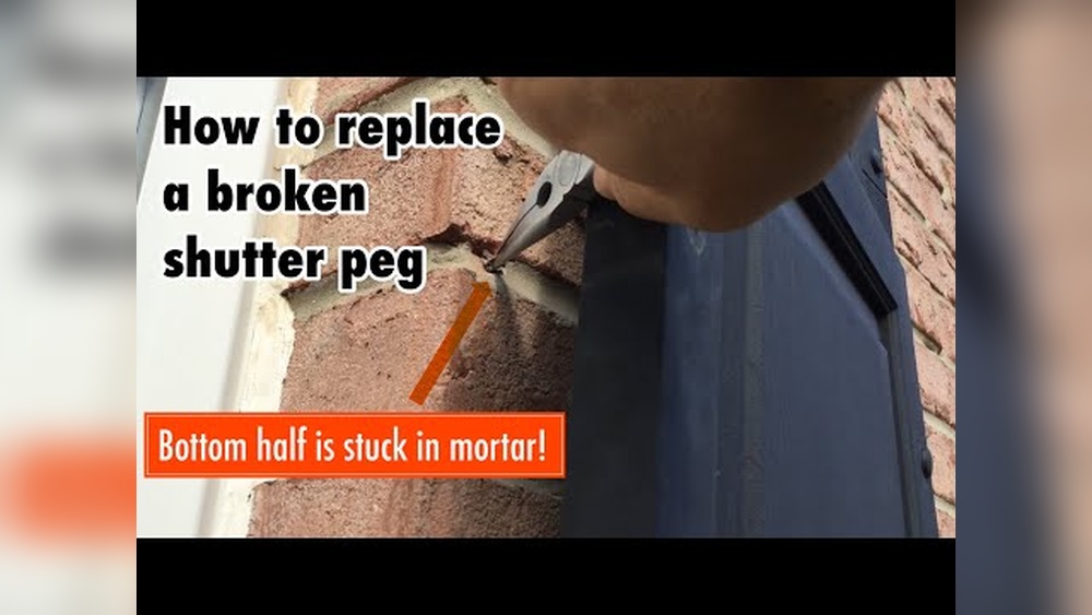 How to Remove Broken Shutter Fasteners