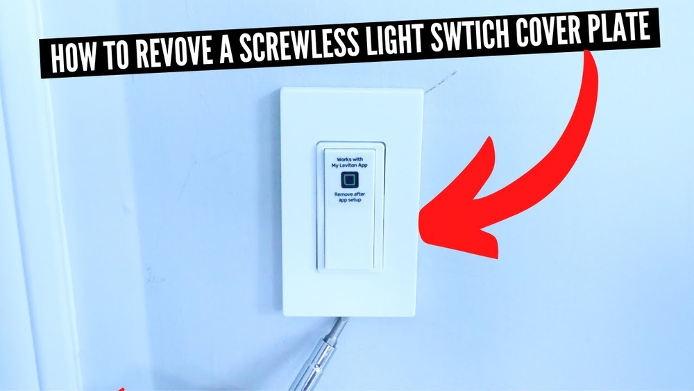 How to Remove Screwless Light Switch Cover