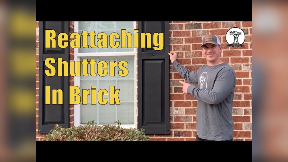 How to Remove Shutter Fasteners from Brick