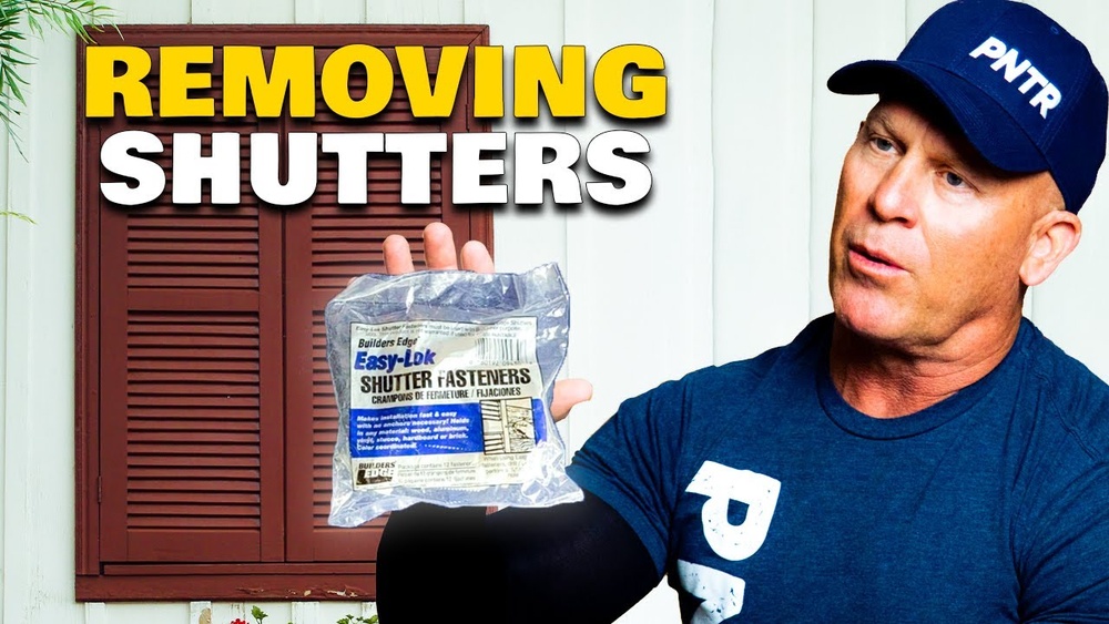 How to Remove Vinyl Shutter Fasteners