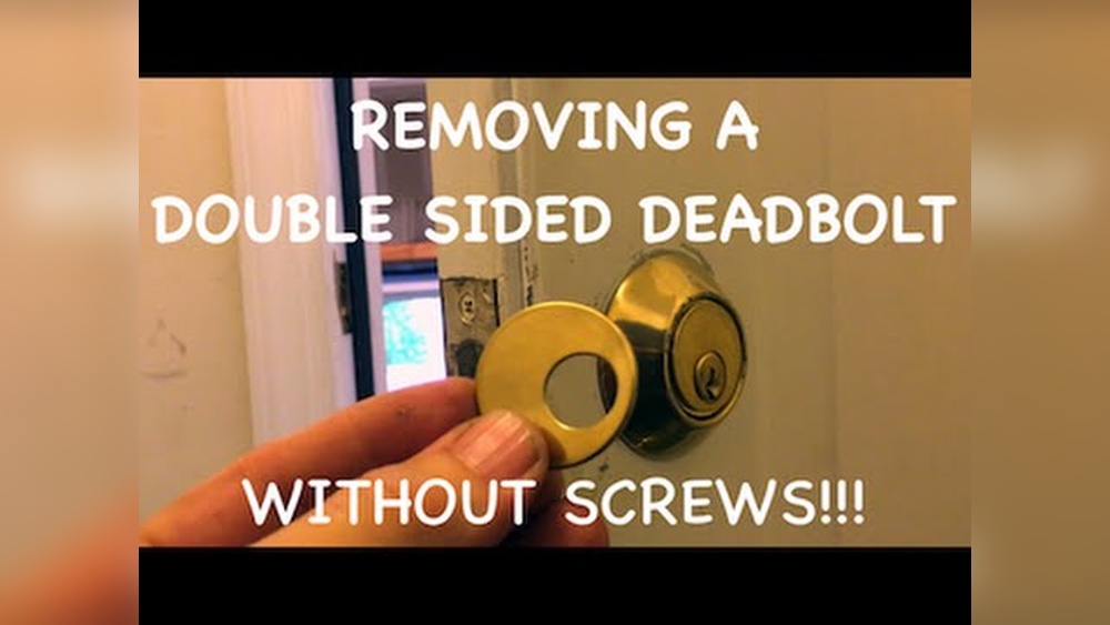 How to Take a Deadbolt off That Has No Screws