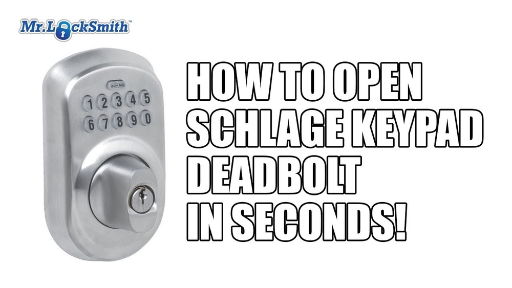 How to Unlock Schlage Deadbolt