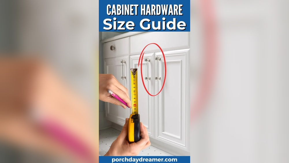 What is the Measurement for Hardware on Kitchen Cabinets